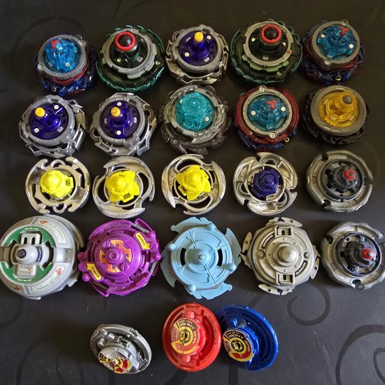 Takaratomy Beyblade Mixed Lot of 20- Used- Everything in Picture is included