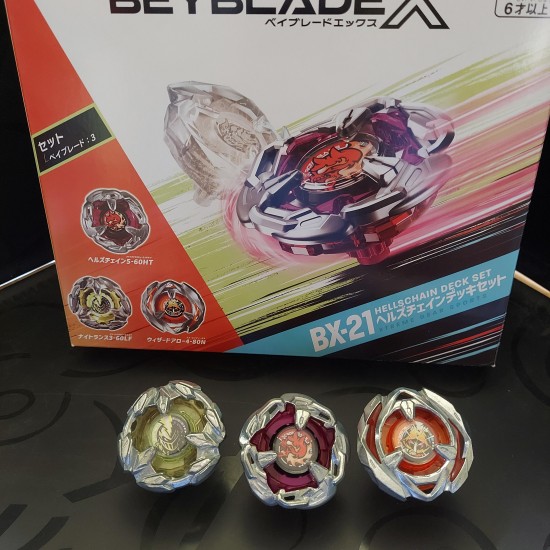 Takaratomy Beyblade X Hells Chain Deck Set