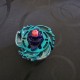 Takaratomy Beyblade Galaxy Pegasus Turquoise Green- Paint chipped, Tip Damaged