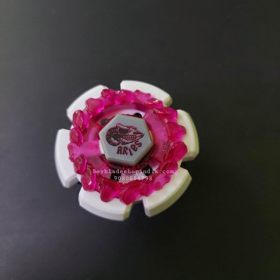 Takaratomy Beyblade Clay Aries Light Booster Prize Used