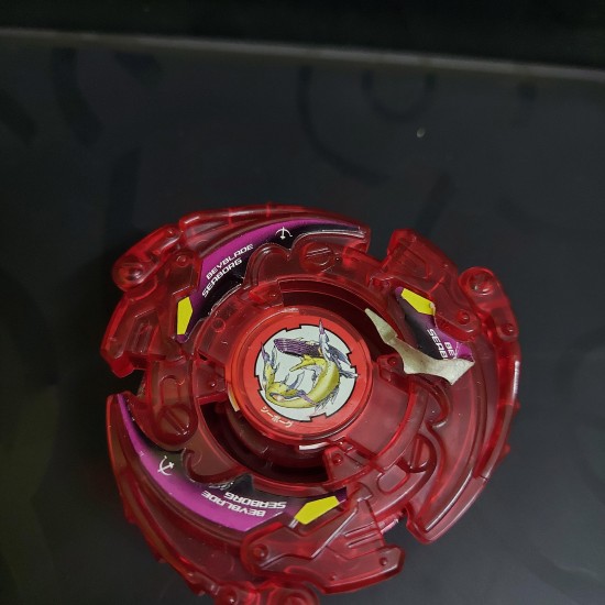 Takara Beyblade Seaborg 2 Red clear Random Booster 6 Used